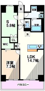 東京都昭島市中神町【マンション】の間取り