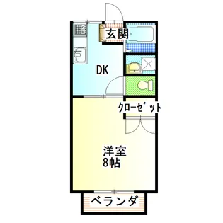 グリーンコート【1階】の間取り