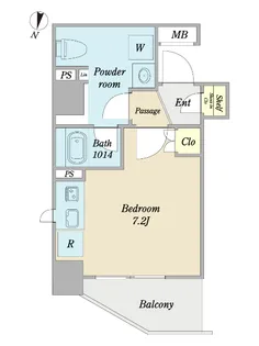 プレミアムフラット横濱上大岡【6階】の間取り