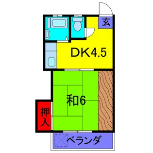 鈴木コーポ【2階】の間取り