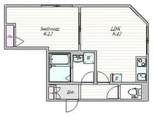 ザ・クラスアーバンス早稲田南【3階】の間取り