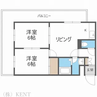 玉田ビルクロスロード琴似【4階】の間取り