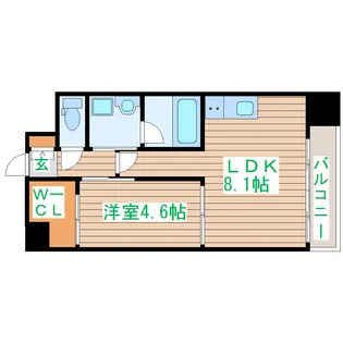 ヴィアーレ木ノ下二丁目【6階】の間取り