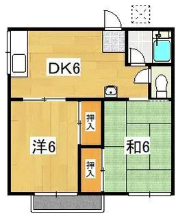 さつき荘A【2階】の間取り