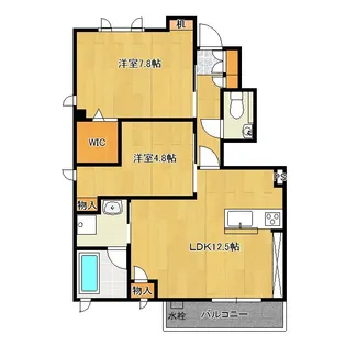 レジオンヒルIII A棟【1階】の間取り