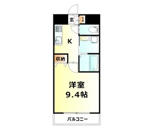 1Kの間取り画像