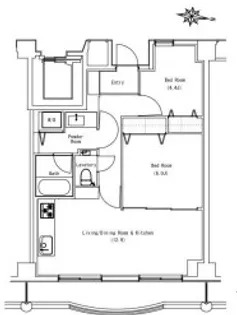 ソサエティ中野富士見町【5階】の間取り