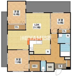 TAS2002【7階】の間取り