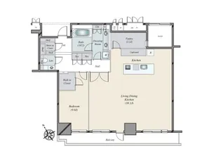 1LDKの間取り画像