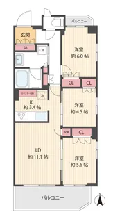 クラッシィハウス世田谷松陰神社前【2階】の間取り