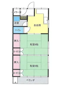 レトロアパート寿荘【2階】の間取り