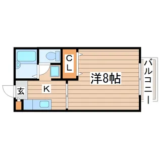 ハイマートK B棟【2階】の間取り