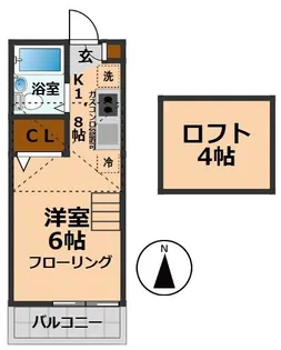 ハイツF&F【2階】の間取り