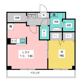 グレース弥富通【6階】の間取り