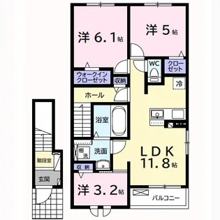 ドリーマーI【2階】の間取り