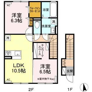 ルミエールすみれ【2階】の間取り