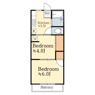 キャッスルハイツ【2階】の間取り