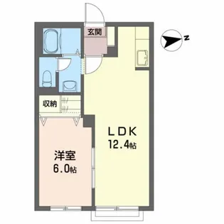 ディアコ-ト桔梗野【2階】の間取り