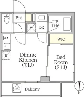 イプセ四谷テラス【3階】の間取り