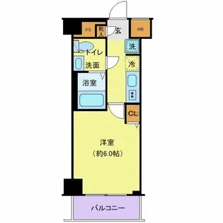 ジェノヴィアお花茶屋IIスカイガーデン【1階】の間取り