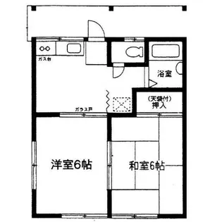 ハイツ野村【1階】の間取り