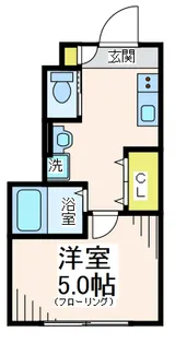 ミハス八幡山【1階】の間取り