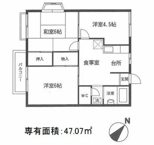 ロイヤルグレースI・II【2階】の間取り