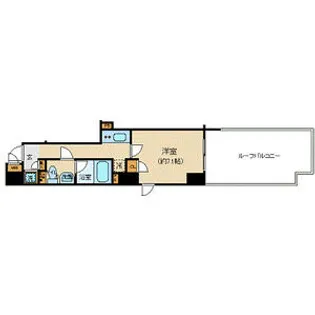 パレステュディオ六本木【10階】の間取り