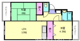 福岡県福岡市南区老司3【マンション】の間取り