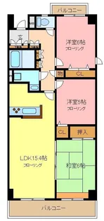 埼玉県さいたま市浦和区常盤10【マンション】の間取り