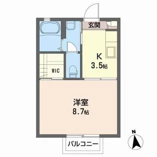 チェリーロード神町【1階】の間取り