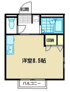 ボヌール【1階】の間取り