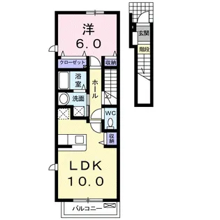 埼玉県加須市礼羽【アパート】の間取り
