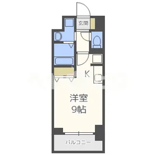 大阪府大阪市北区大淀北1【マンション】の間取り