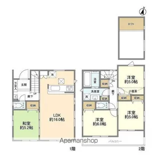 埼玉県さいたま市中央区桜丘1【一戸建】の間取り