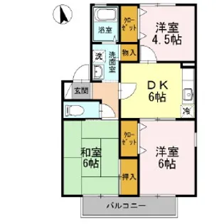 メゾン・ド・ファミールC【2階】の間取り