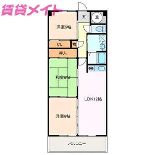 ボヌール【2階】の間取り