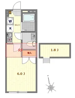 ラクシュミーキクナ【2階】の間取り