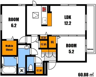 プルーニャ B棟【1階】の間取り