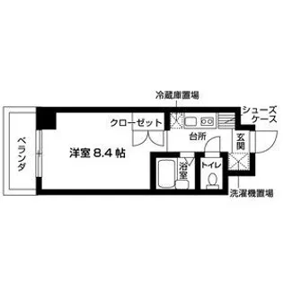 グリーンピア北目町【8階】の間取り