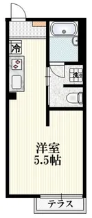 東京都日野市南平2【アパート】の間取り
