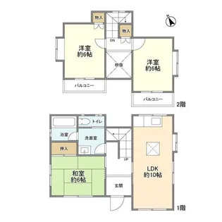 神奈川県横浜市旭区万騎が原【一戸建】の間取り