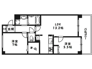 セレッソコート梅田ノーザンシティ【4階】の間取り