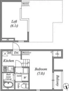 大阪府大阪市住吉区墨江3【アパート】の間取り