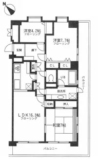 LEO拾八番館【2階】の間取り