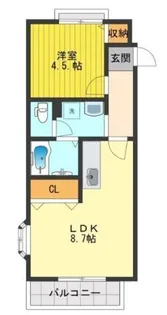 東京都国分寺市西恋ヶ窪1【アパート】の間取り