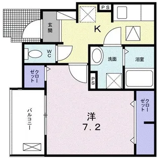 サザンビレッジ【1階】の間取り