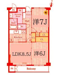 PLENDY上大岡【2階】の間取り