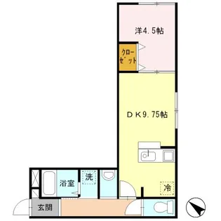東京都中野区南台1【アパート】の間取り