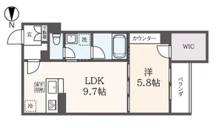 コモド浜田山【1階】の間取り